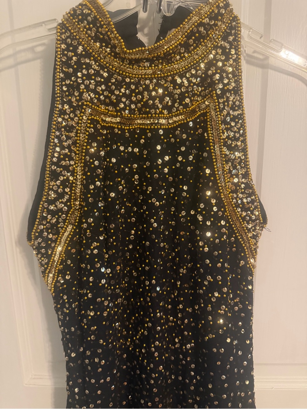 Adrianna Papell Boutique Evening Gown Silk Dressy With Sequins Size 6